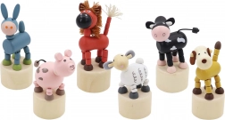 Holz-Quetschfigur Bauernhof