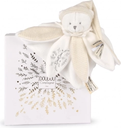 Geschenkset Plüsch Kuschelbär mit Mütze beige
