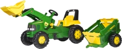 John Deere Trettraktor mit Anhänger Rolly Toys