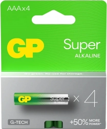 GP Super LR03/AAA Alkalibatterien 4 Stk