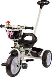 Kinder-Dreirad schwarz mit EVA-Rädern