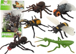 Set realistischer Insekten- und Spinnenfiguren – 6 Stk.