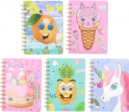 Linierter Notizblock mit Augen 13x18 cm