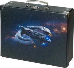 Baagl Faltbarer Schulaufbewahrungskoffer Raumschiff