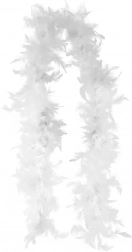Weißes Federboa 2 Meter