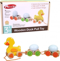 Holz Nachziehtier Ente