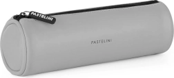 Rundes PASTELINI-Etui aus PU, grau