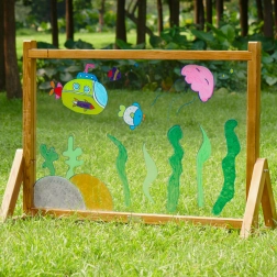 MASTERKIDZ transparente acryl-malwand für außen- und innenbereich