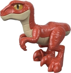Dinosaurier JURASSIC WORLD Raptor rot Figur