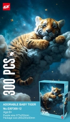 Puzzle mit 300 Teilen – Tigerchen in den Wolken