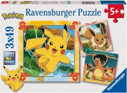 Puzzle Pokémon 3×49 Teile RAVENSBURGER