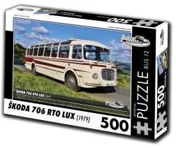 Puzzle Retro-Autos: Škoda 706 RTO LUX – Bus, 500 Teile