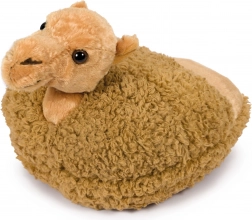 Wärmender Plüschpantoffel Kamel Cozy Noxxiez