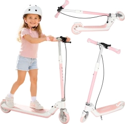 Trike Fix faltbarer Kinderroller mit leuchtenden LED-Rädern, rosa
