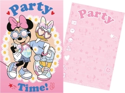 Set aus Partyeinladungen und Umschlägen MINNIE MOUSE 5+5