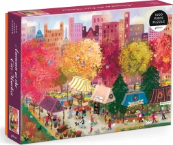 Puzzle Herbst auf dem Stadtmarkt 1000 Teile Galison