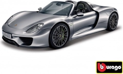 Bburago 1:24 Porsche 918 Spyder Metallic grau 18-21076
