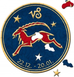 Curiosi rundes Puzzle Tierkreis – Steinbock, 33 Teile