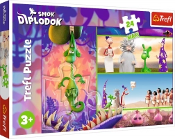 Puzzle 24 Maxi Neugieriger Drache Diplodok