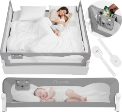 Bett-Schutzgitter 200 cm Nukido – grau