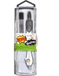 Schul-Metallzirkel mit Set Ersatzminen