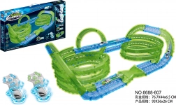 Leuchtende Rennstrecke für die Dunkelheit, 83 Teile