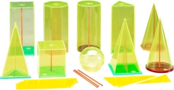 Wissner Set transparenter geometrischer Körper, 38 Stk.
