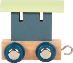 Holzwagen Small Foot Polarzug-Alphabet - blau