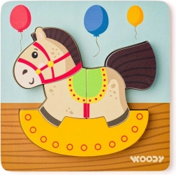 Puzzle Pferdchen auf der Schaukel