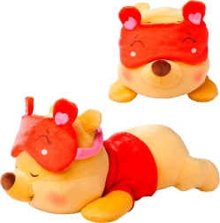 Plüschbär WINNIE THE POOH Snuglets 40 cm mit Schlafmaske