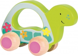 Rollende Holzschildkröte von Goki