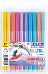 CENTROPEN Pastell-Filzstifte, 10 Farben