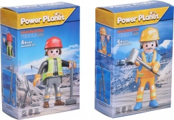 Bauarbeiter-Figur Set 7 cm