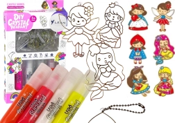 Set aus bemalbaren Suncatchern – Prinzessinnen, 6 Stk.