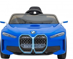 Elektrisches Kinderauto BMW i4 mit Fernsteuerung – Blau