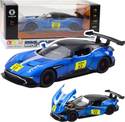 Metall Sportwagen 1:22 Lichter Töne Antrieb Blau