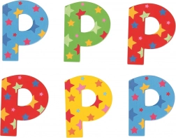 Sternförmiger Buchstabe aus Holz