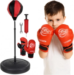 Box-Set für Kinder mit Stand-Boxbirne und Handschuhen, höhenverstellbar