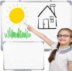 Magnetische, trocken abwischbare weiße Tafel 90 × 60 cm