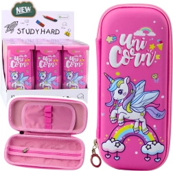 Solides Schuletui Einhorn Rosa