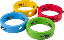 Rote Holztamburin Mini