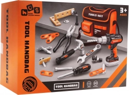 Kinder-Werkzeugset mit Tasche und Elektrobohrmaschine