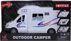 Weißer interaktiver Wohnwagen mit Licht und Sound