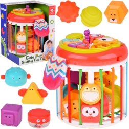 Interaktive Lern-Eule 2-in-1 – Musikspielzeug und Sortierbox für Babys