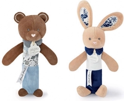 DOUDOU Quietsch-Rassel Häschen 17 cm