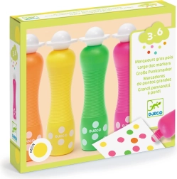 Neon-Filzstifte mit Schaumspitze für die Kleinsten von DJECO