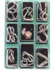 Metallpuzzle – Set mit 3 Logikrätseln für Kinder und Erwachsene