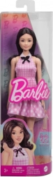 Barbie Fashionistas Modepuppe im rosafarbenen Kleid mit Karomuster