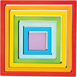 BIGJIGS BABY Holz-Steckquadrate