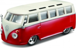 Volkswagen Van Samba rot-weiß 1:32 von Bburago